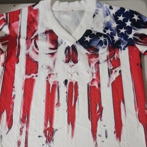 Patriotic V-Neck Shirt
